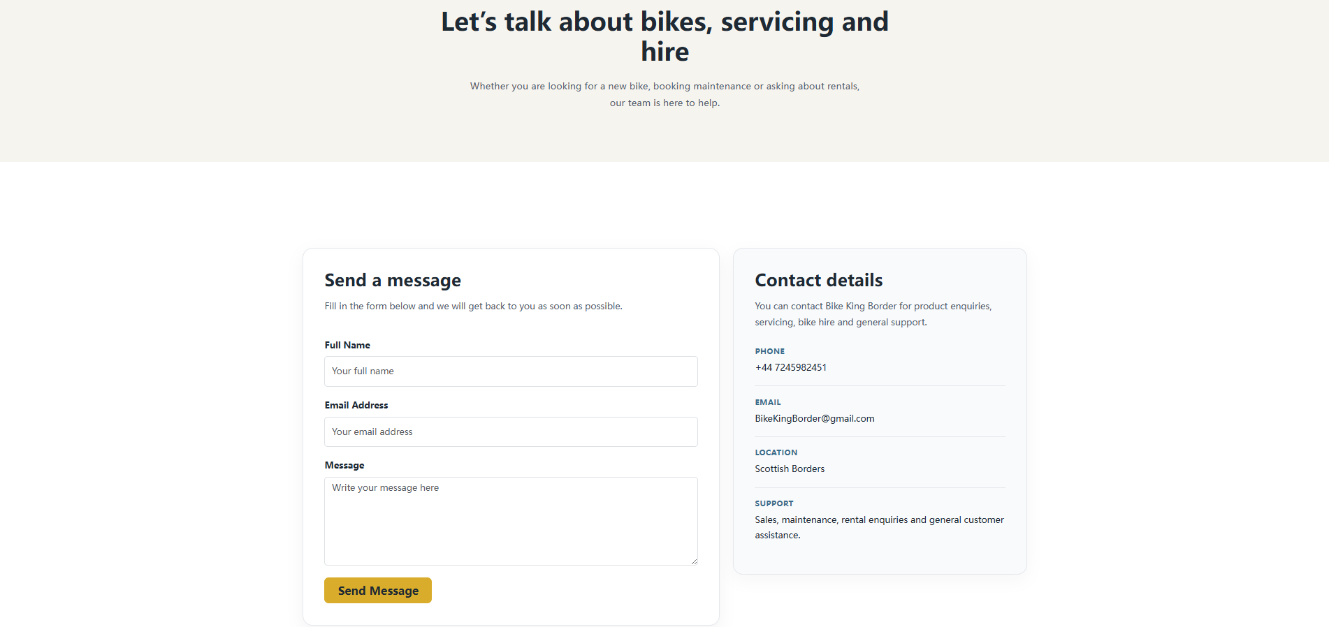 Image of contact page
